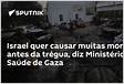 Ministério da Saúde de Gaza volta a tentar contar os morto